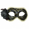 Velencei maszk - Lady Baroque - fekete arannyal