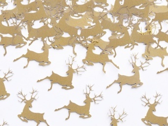 Dekoráció - konfetti "Rudolf a rénszarvas" - arany