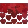 Dekoráció - Kivágott szívek piros konfetti