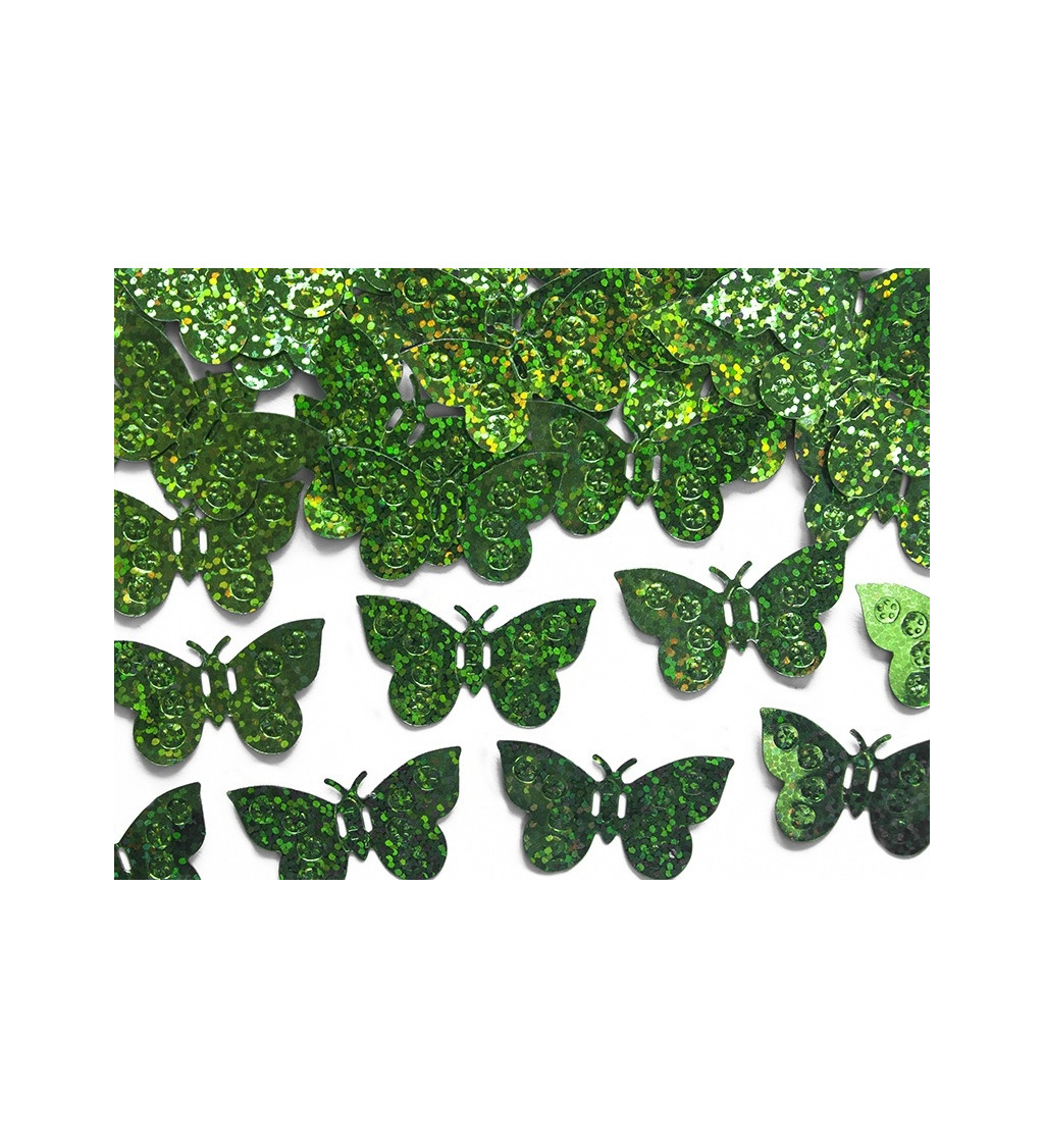 Konfetti pillangók - zöld