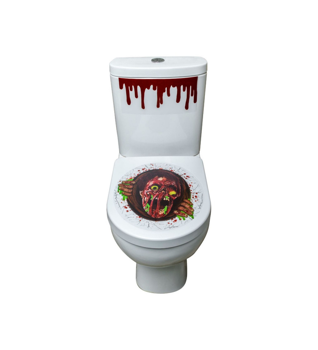 WC-ülőke matrica - Zombie