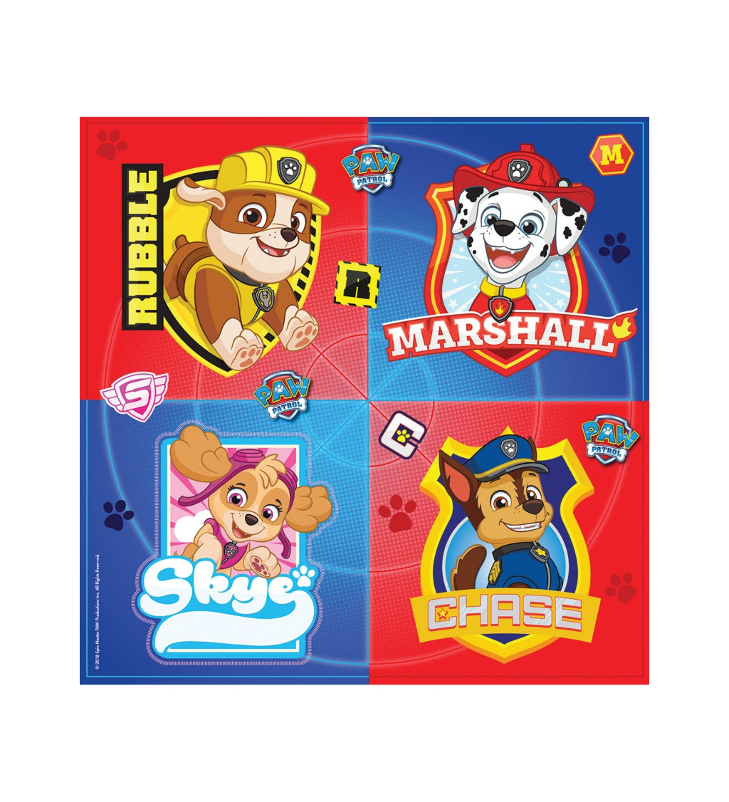 Kék szalvéták Paw Patrol