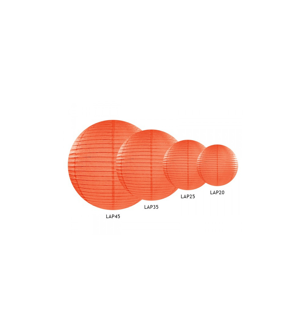 Narancssárga lámpás - gömb 45 cm