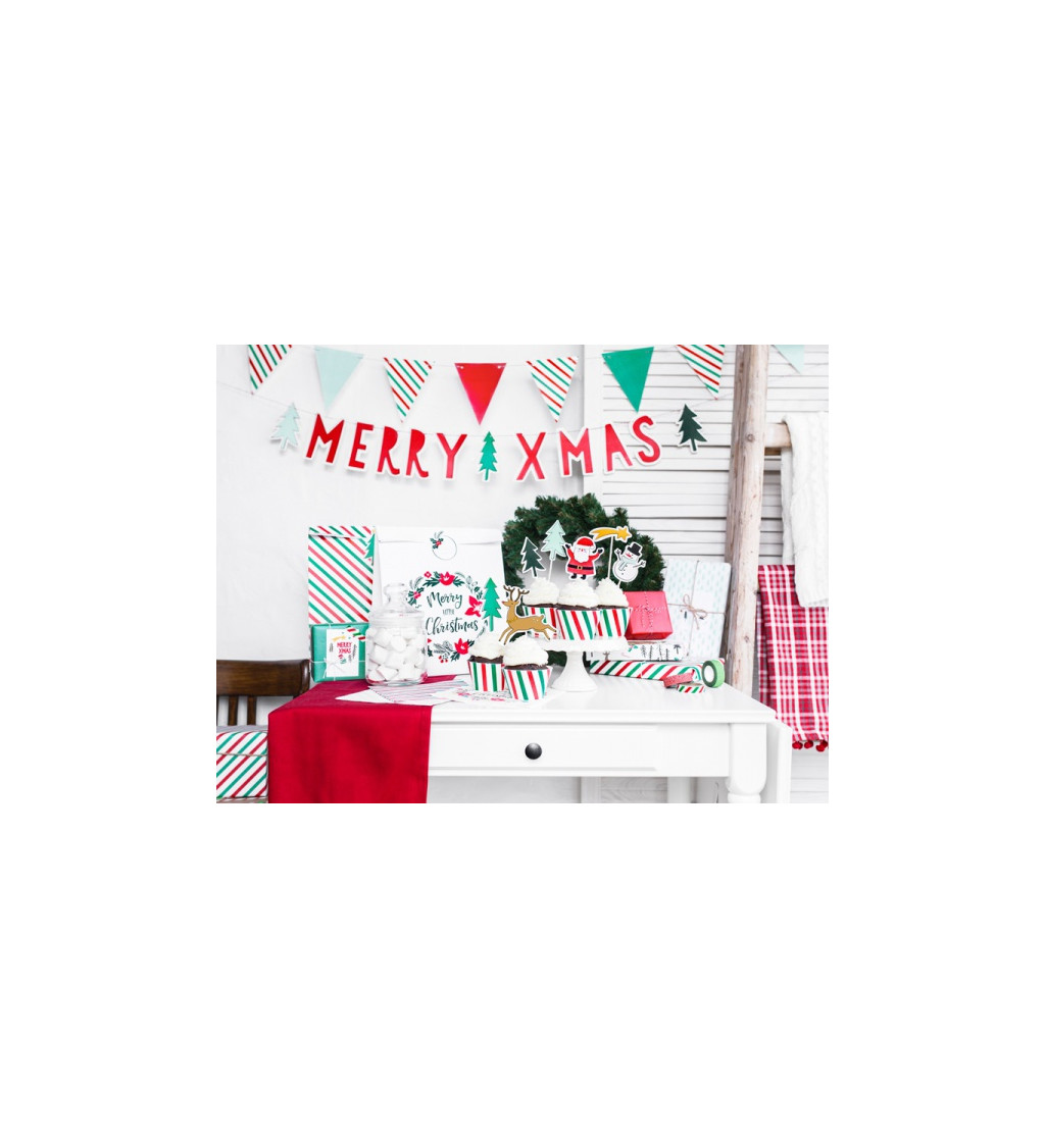 Karácsonyi Girlanda Merry Xmas