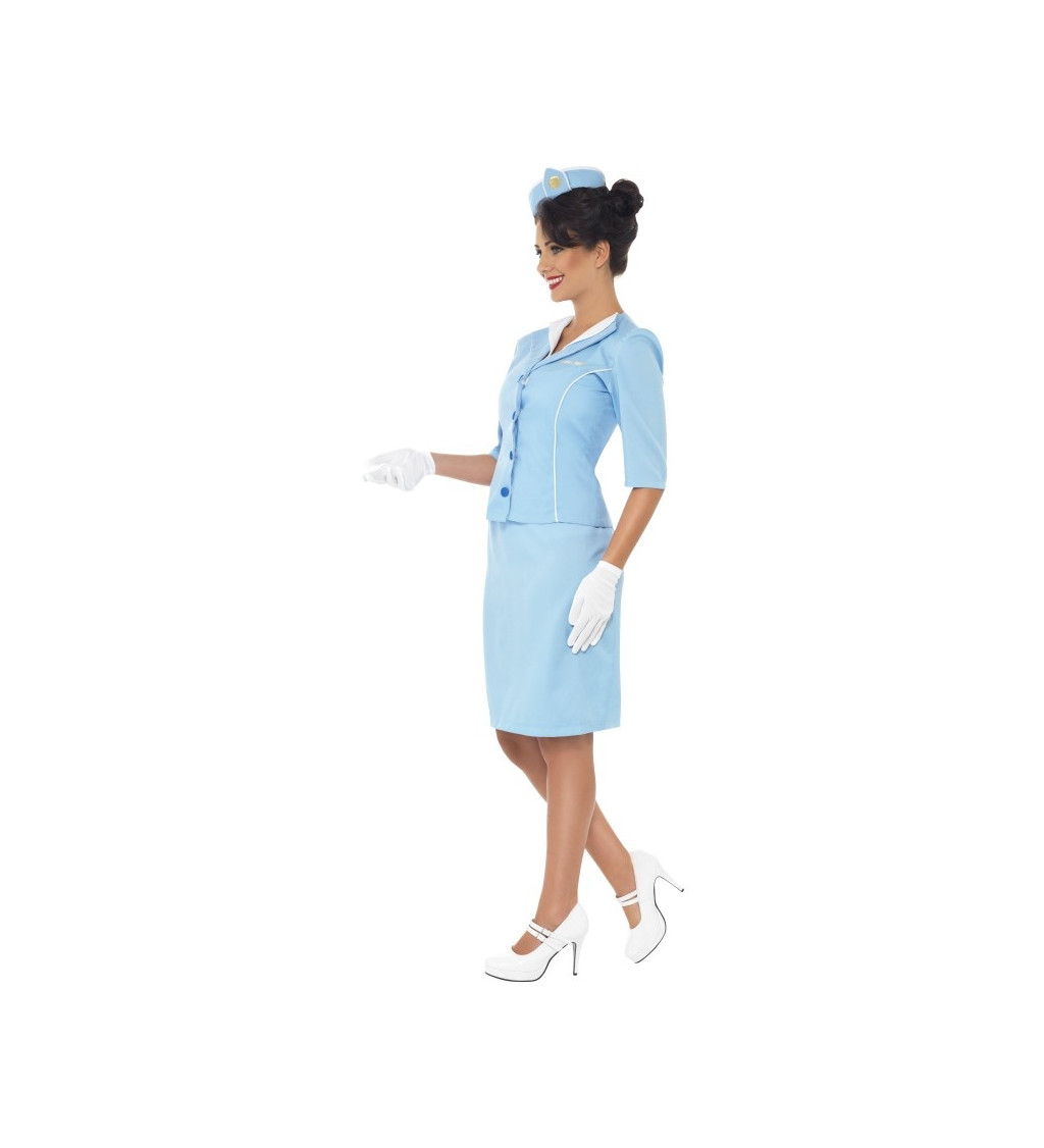 "Stewardess - világoskék" jelmez