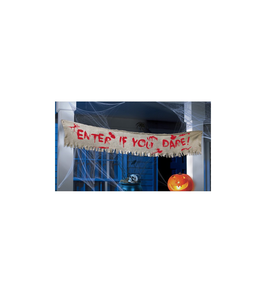 Halloweeni bevonatos belépő banner