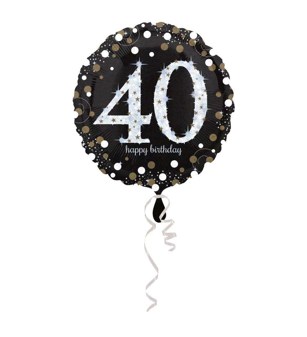 Balloon 40 - csillogó ezüst