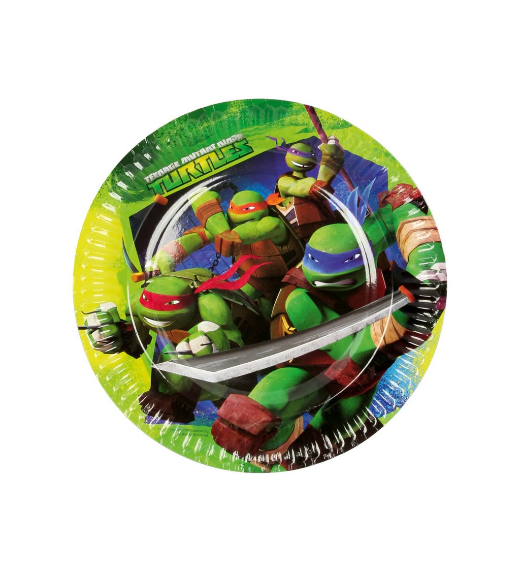 Ninja Turtles tányér - 8 db