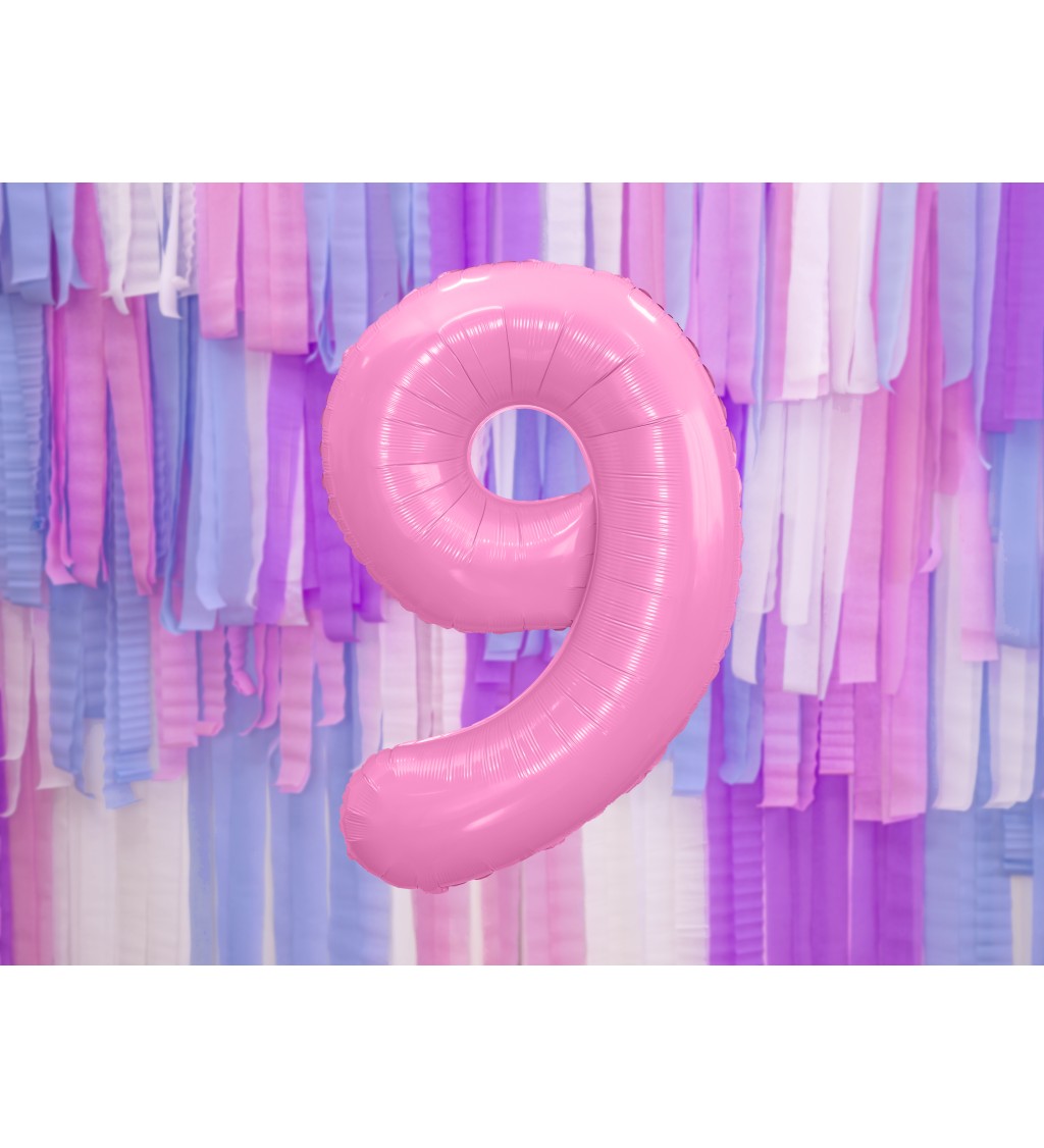 Rózsaszín fólia léggömb