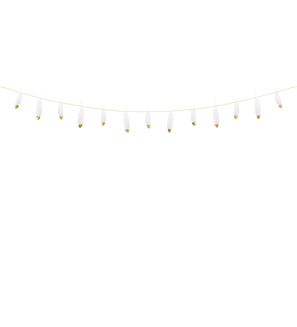 Fehér-arany tollak - füzér