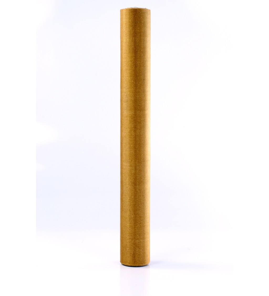 Arany dekoratív organza (0,36 m) - csillogó