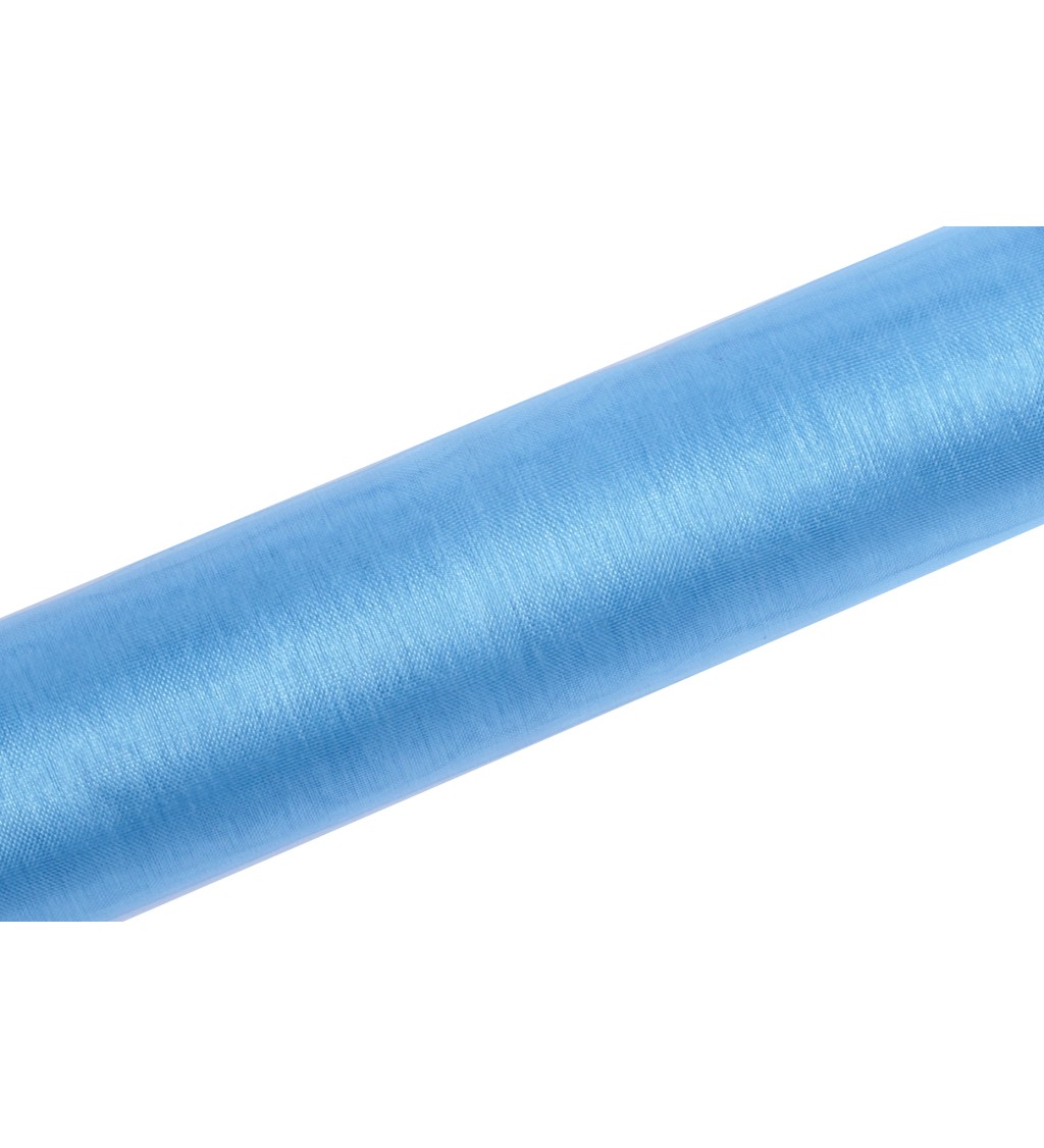 Világoskék dekoratív organza