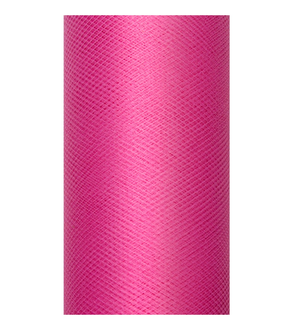 Egyszínű rózsaszín tüll - 0,08 m