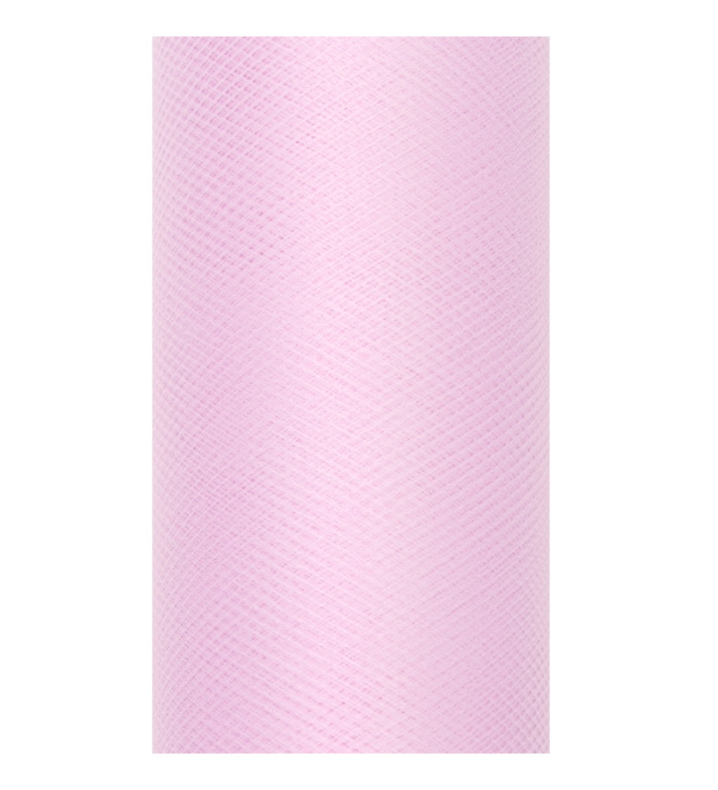 Egyszínű, élénk rózsaszín tüll - 0,08 m