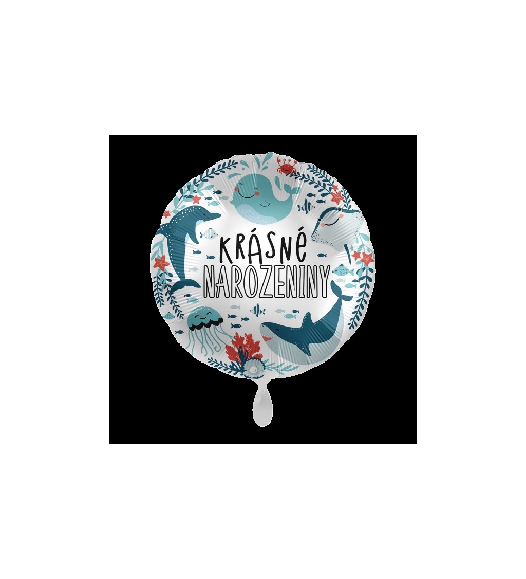 Tengeri állatos léggömb - Szép születésnapot