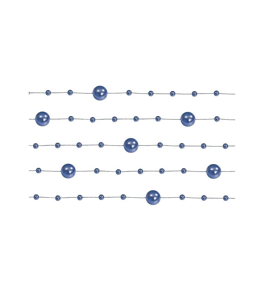 Dekoratív gyöngyök - sötétkék