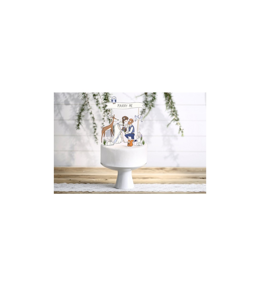 Esküvői tortadísz