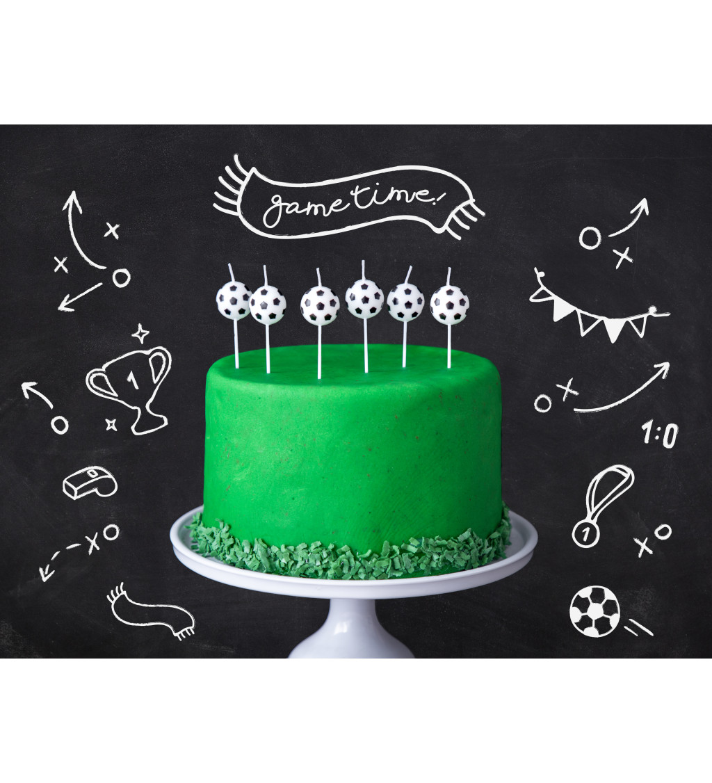 Torta gyertya - futball-labda