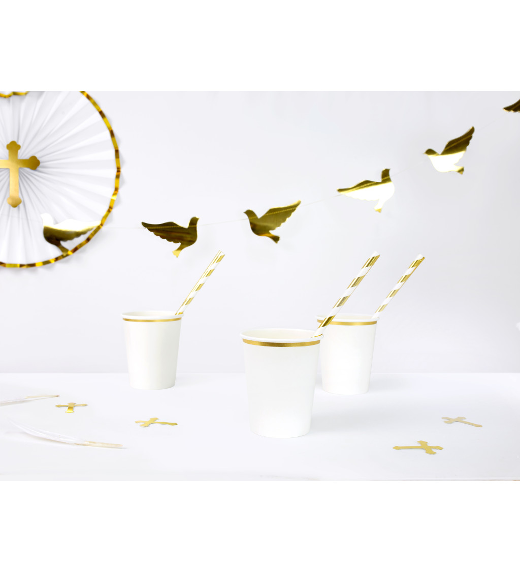 Fehér-arany poharak