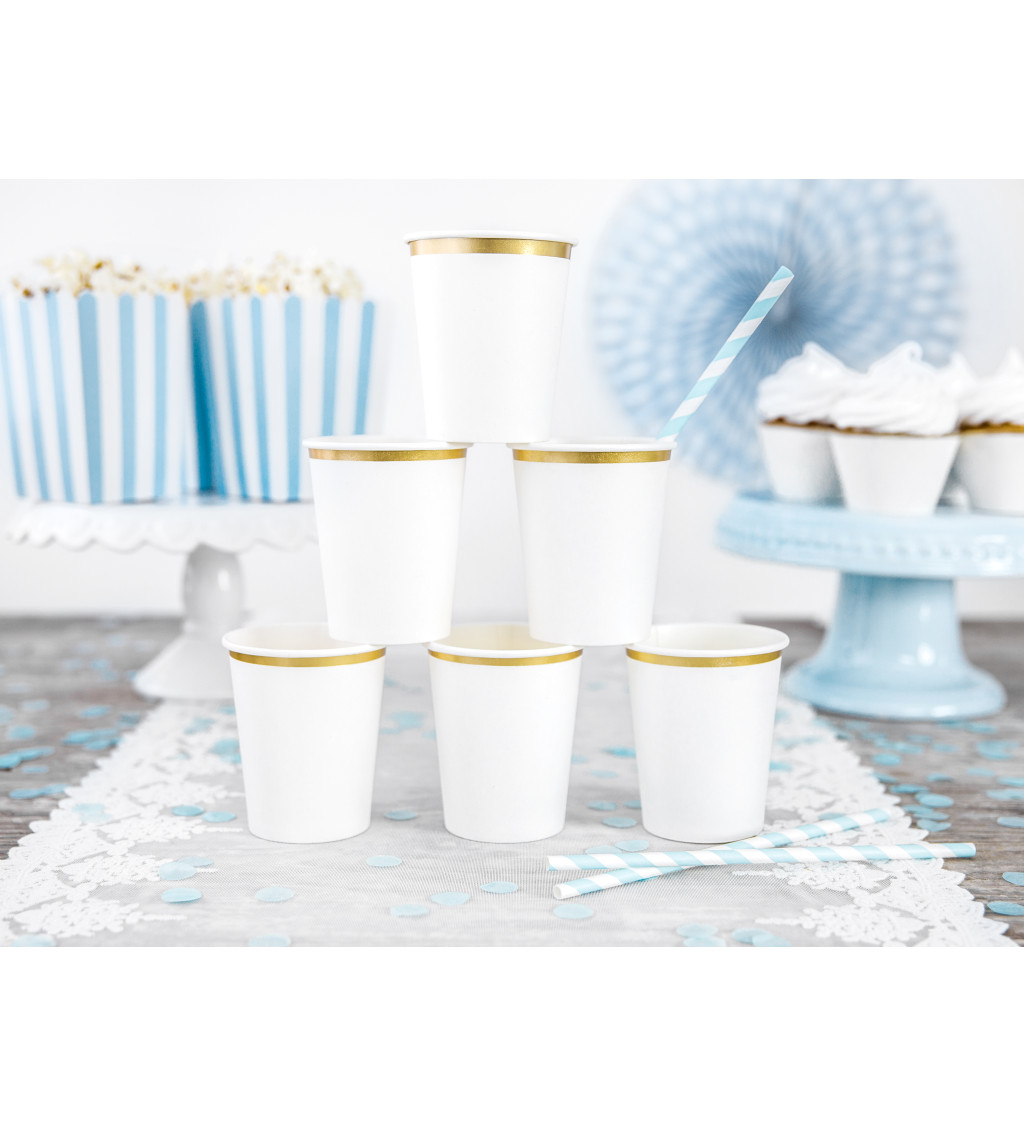 Fehér-arany poharak