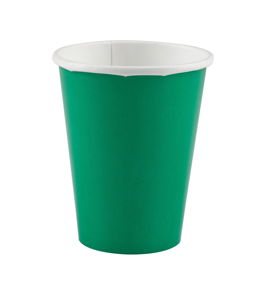 Papír poharak - zöld