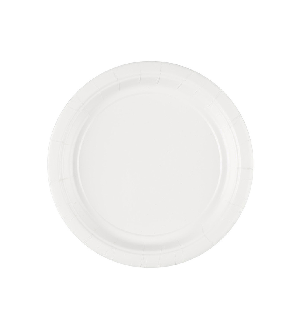 Papír tányérok - fehér