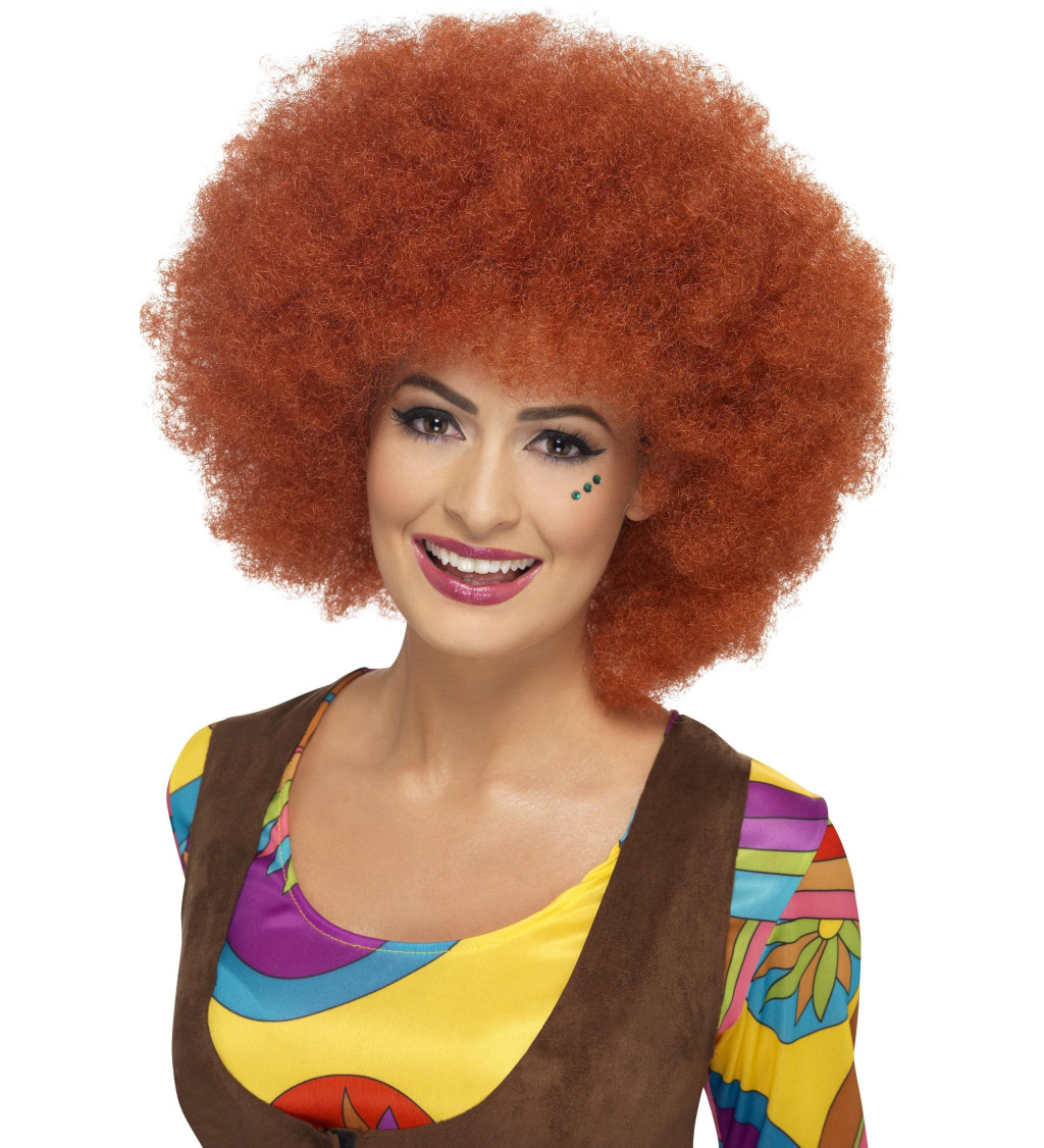 Női paróka Red Afro