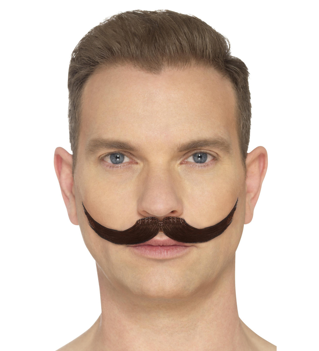 Ragasztós barna bajusz