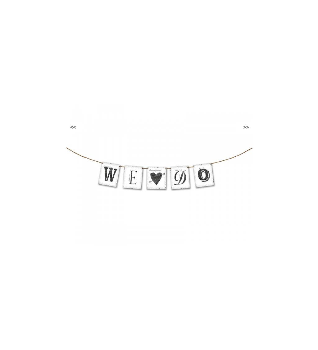 Dekorációs füzér WE DO