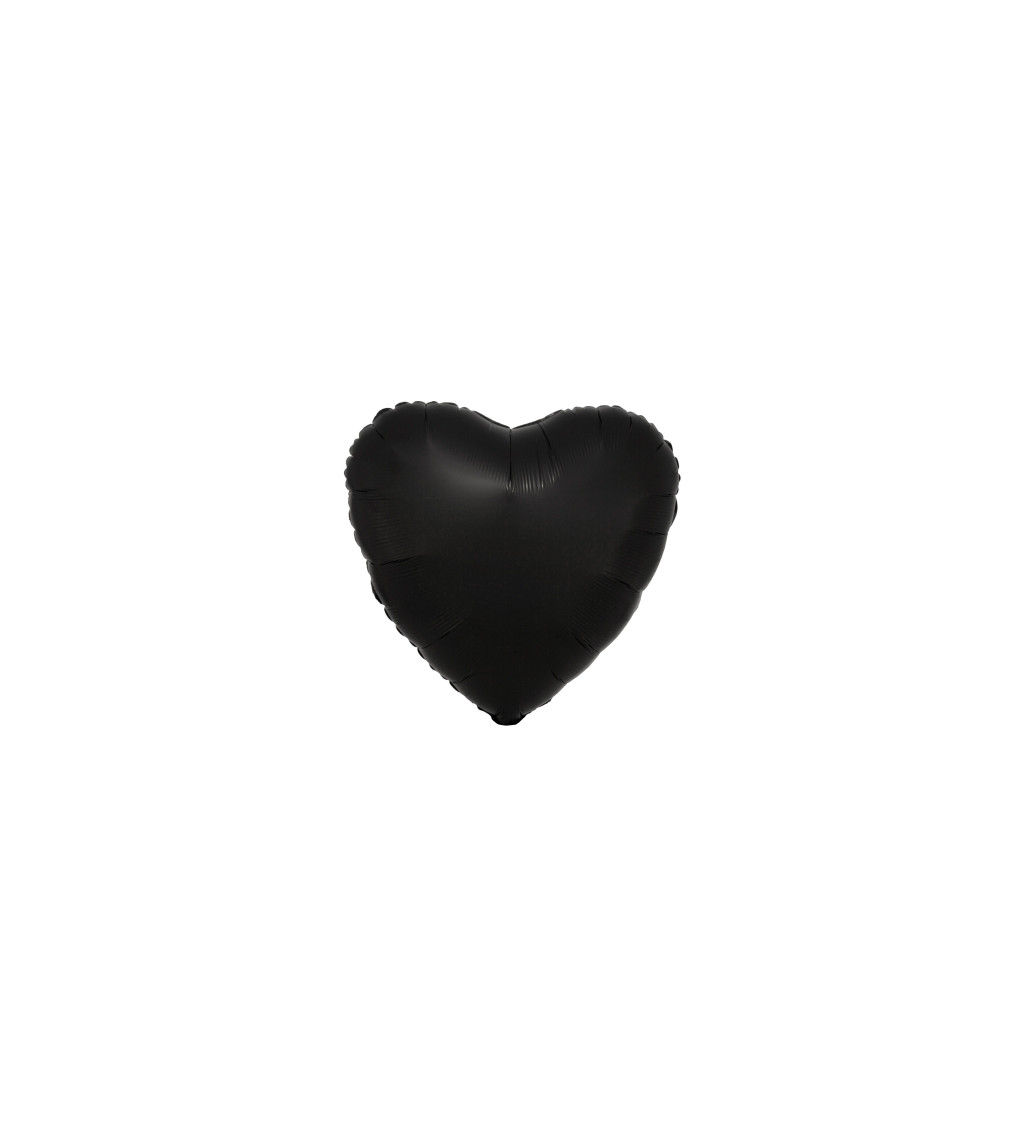 Fólia szív - fekete