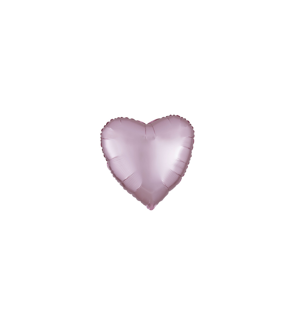 Fólia szív - világos rózsaszín