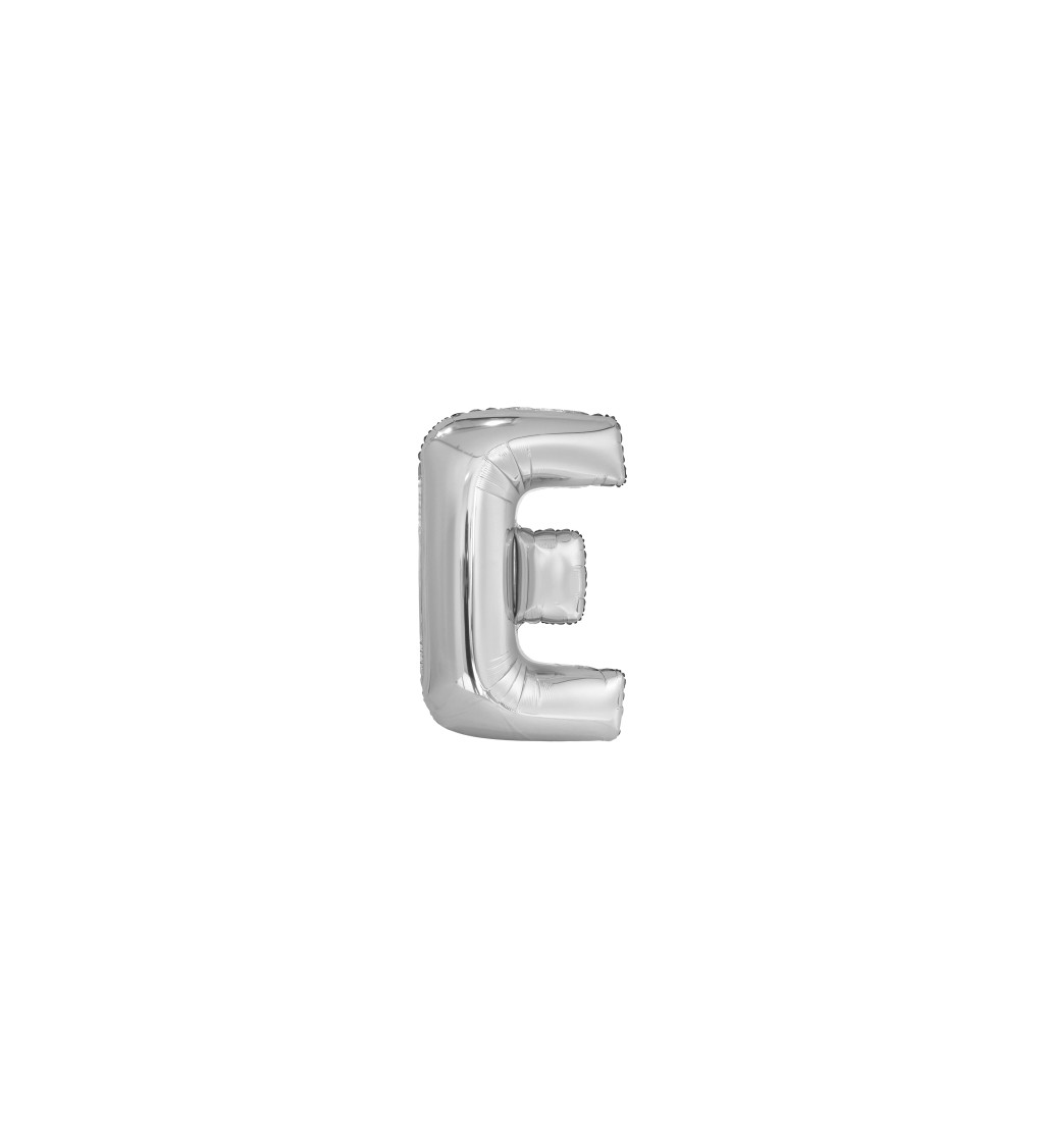 Fóliás ezüst léggömb – E betű