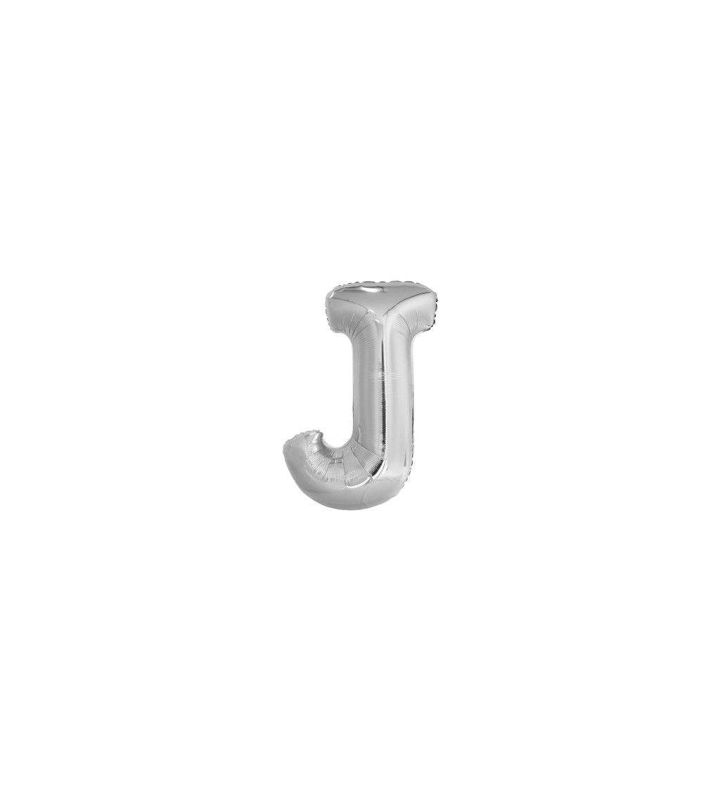 Fóliás ezüst léggömb – J betű