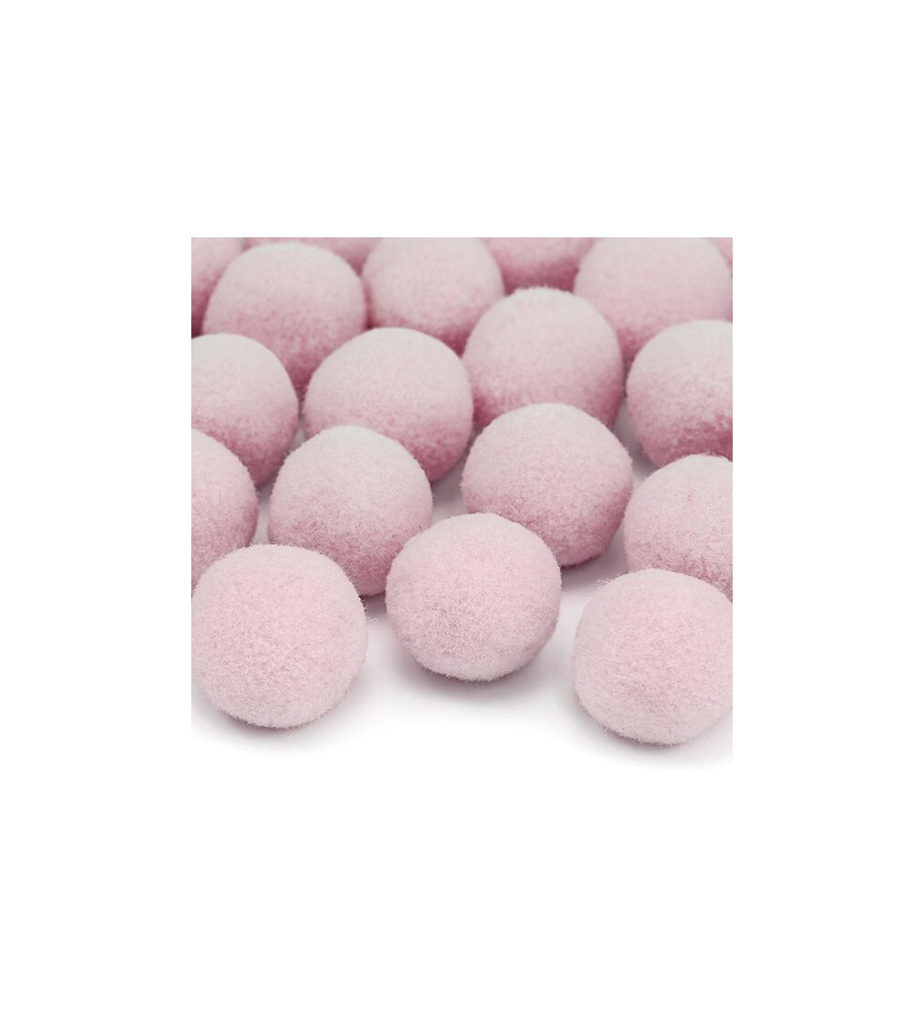 Világos rózsaszín plüss golyók