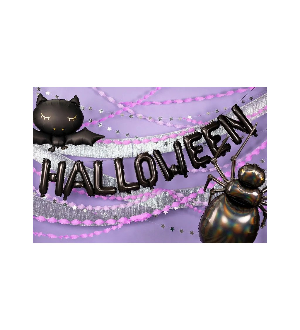 Fólia lufi - Black Garland Halloween