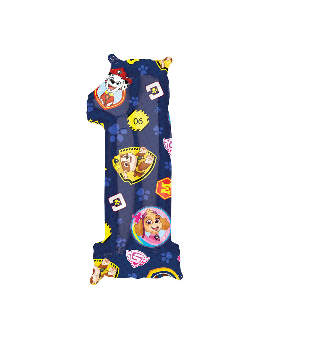 Tappancs Őrjárat fólia lufi 1-es szám