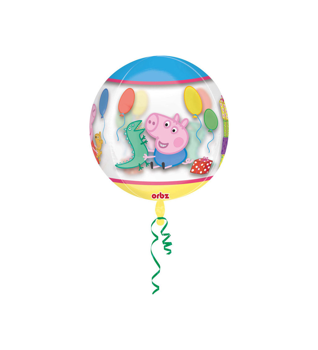 Fólia lufi - kerek, Peppa Pig