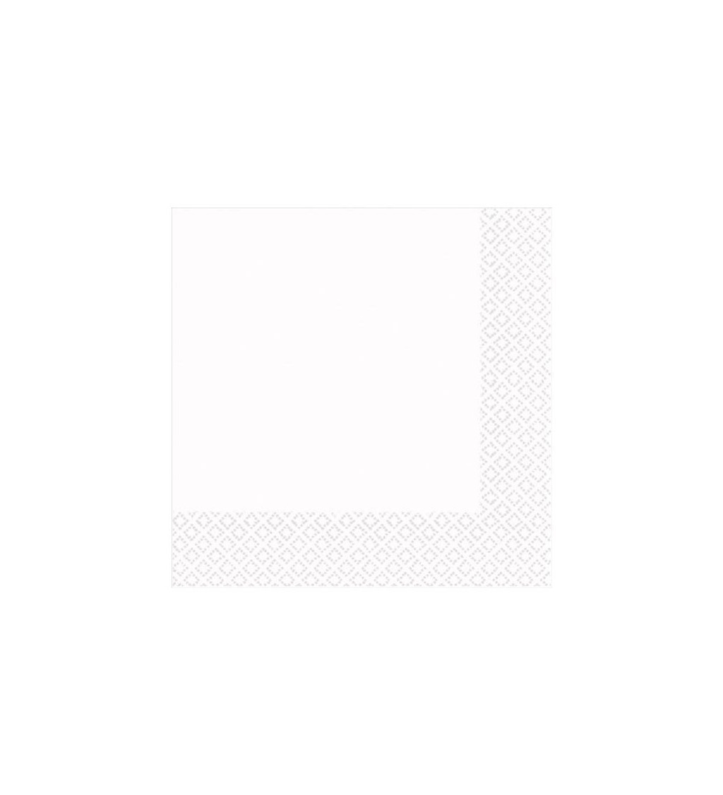 Fehér mintás szalvéta