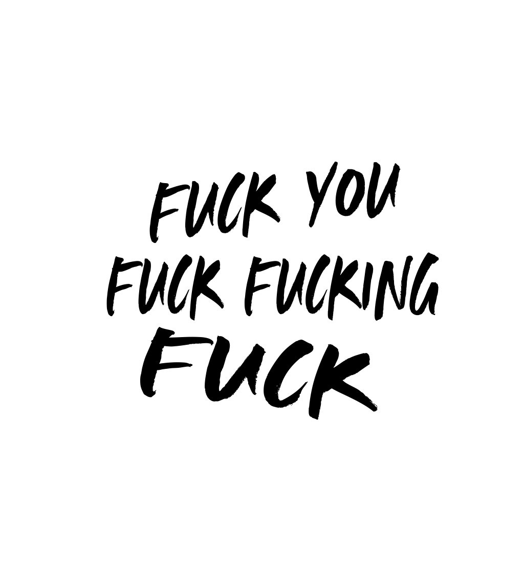 Felvasalható matrica - Fuck fucking