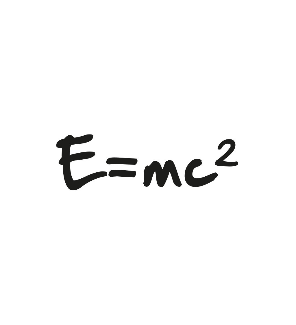 Vasalható felirat - E = mc2
