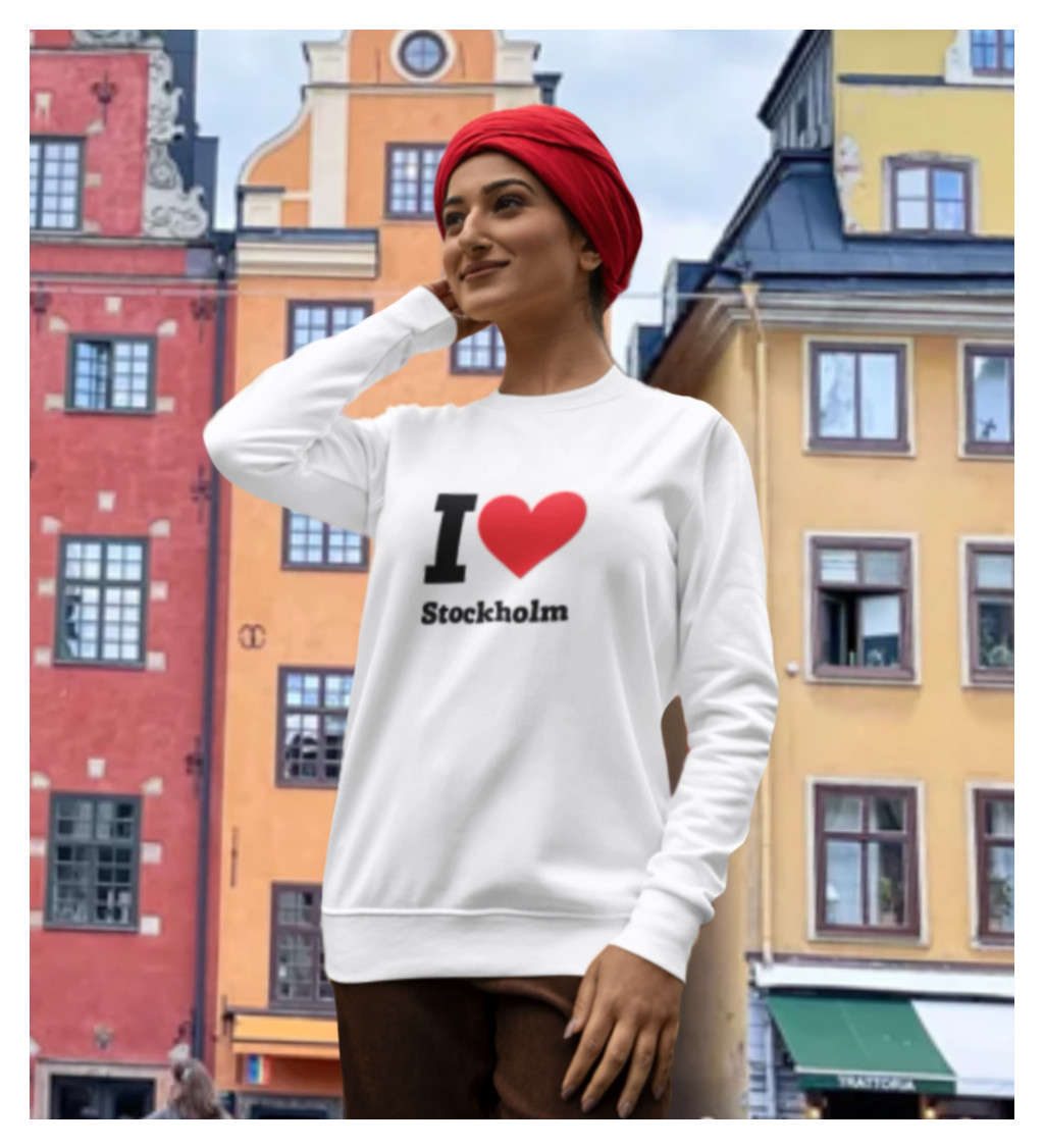 Stockholm-i szeretős vasalható matrica