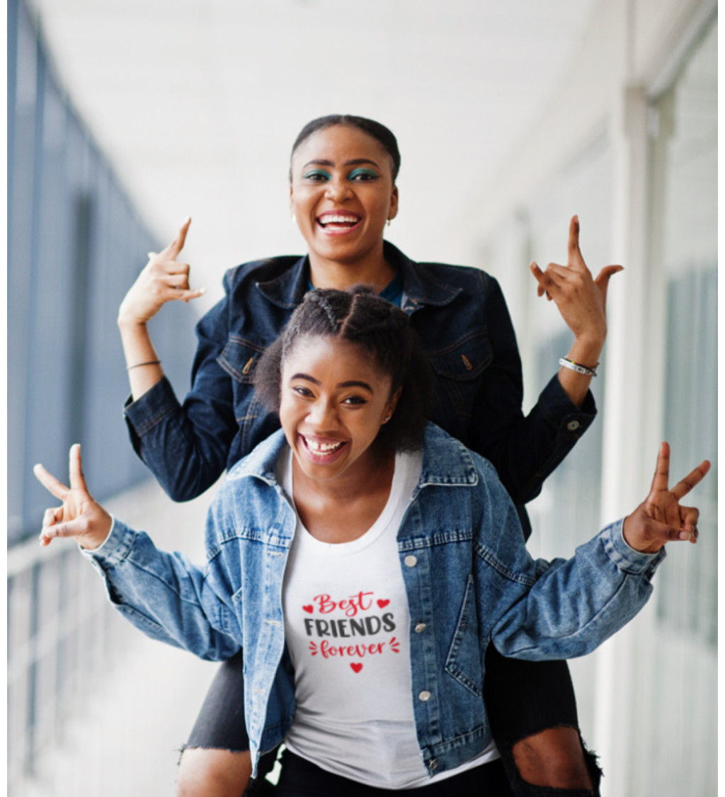 Barátnős felvasalható felirat