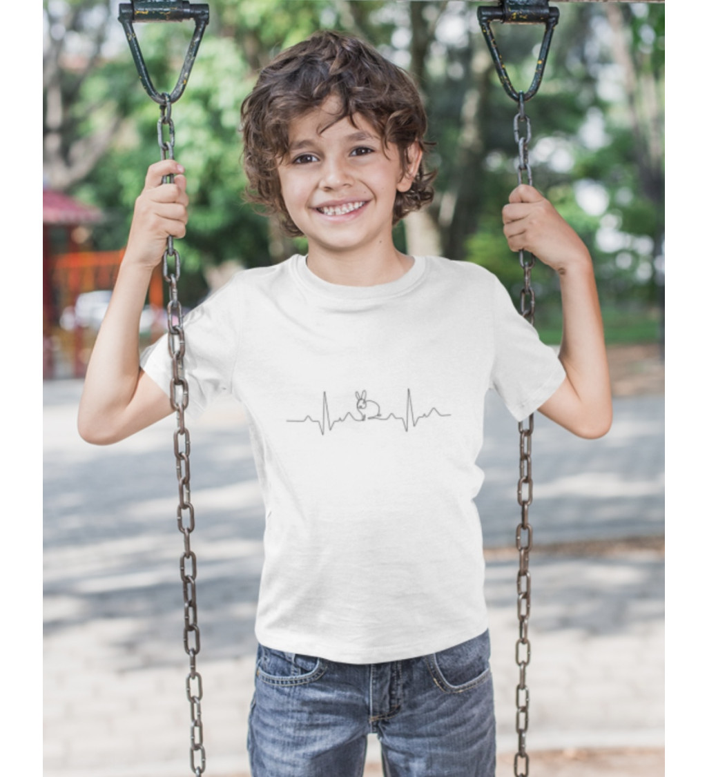 Vasalható felirat - Nyuszi szív