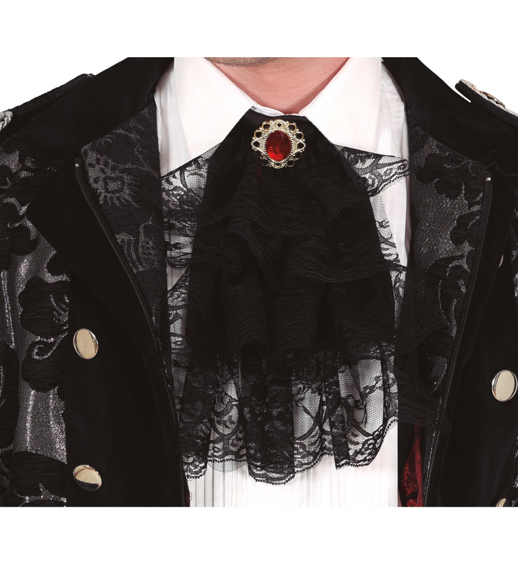 Fekete csipke gallér