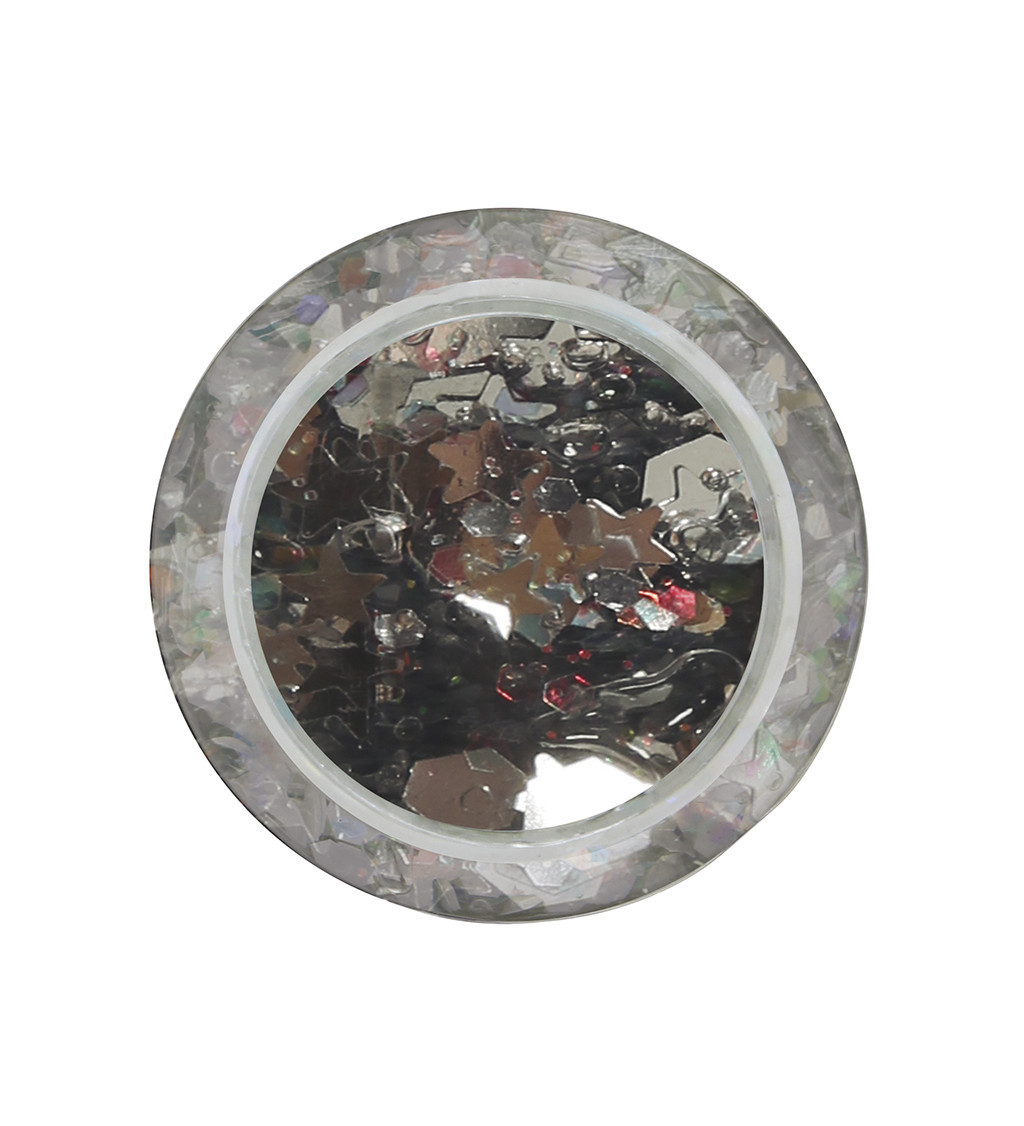 Fekete csillogó dekoráció