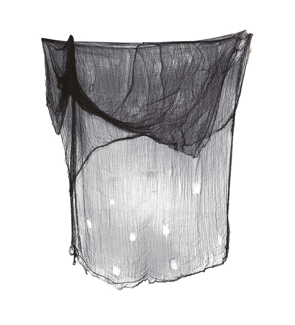 Fekete elszakadt szövet