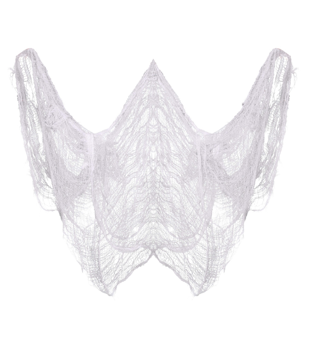 Fehér elszakadt szövet