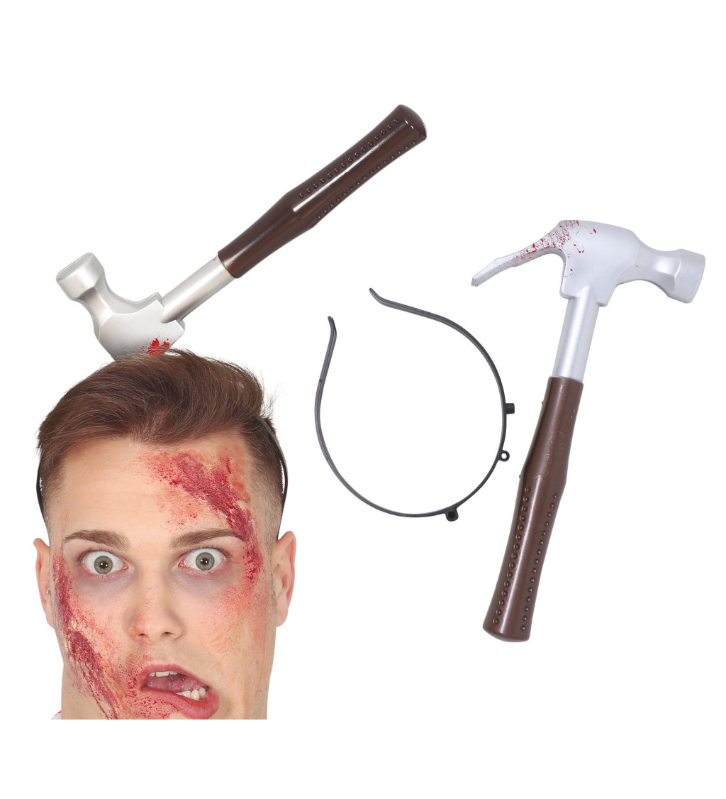 Véres kalapács hajpánt