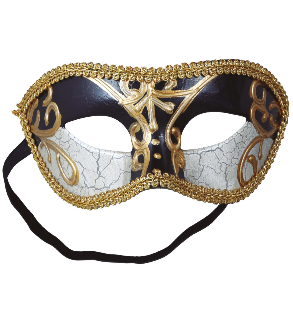 Fekete-fehér velencei maszk