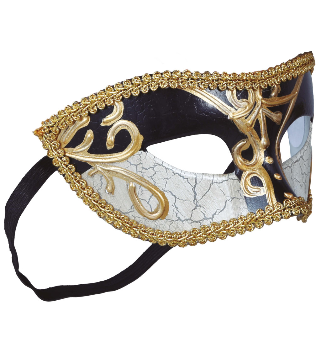 Fekete-fehér velencei maszk